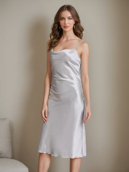 Women's Spaghetti Straps Sexy Robes with Split Side